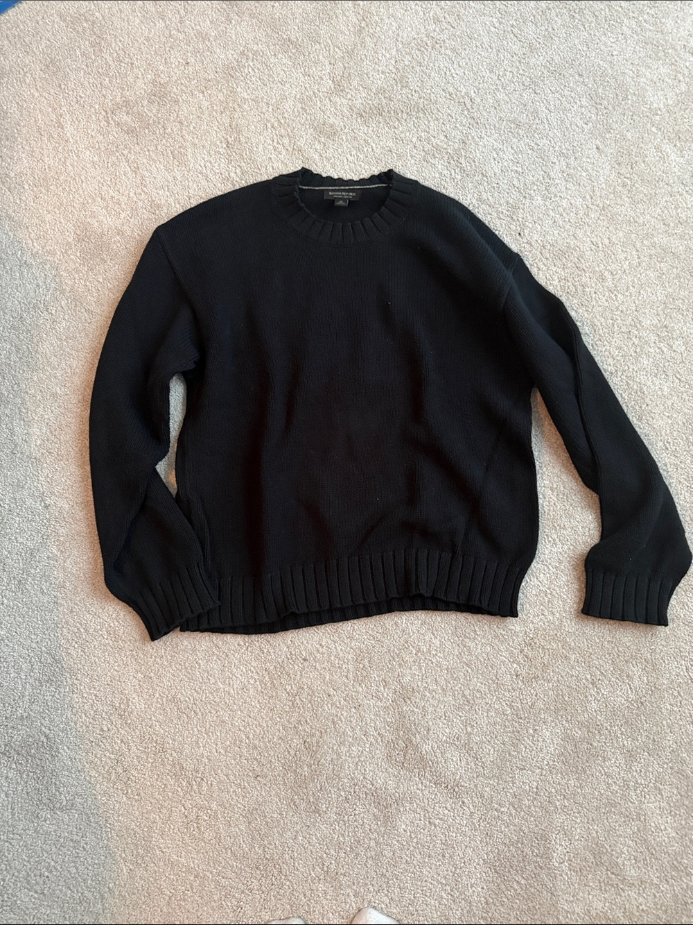 Classic Black Crewneck Men’s Sweater